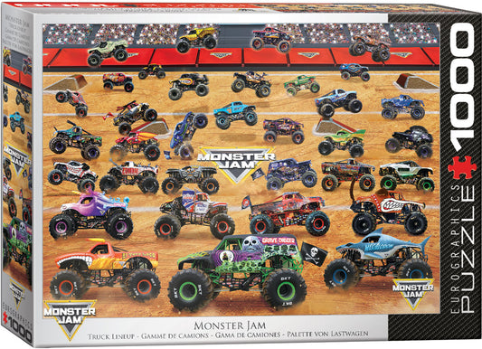 Monster Jam Truck Line Up 1000pc