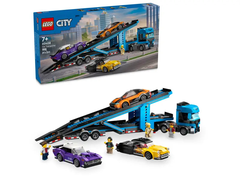 City Car Transporter with Sport Cars