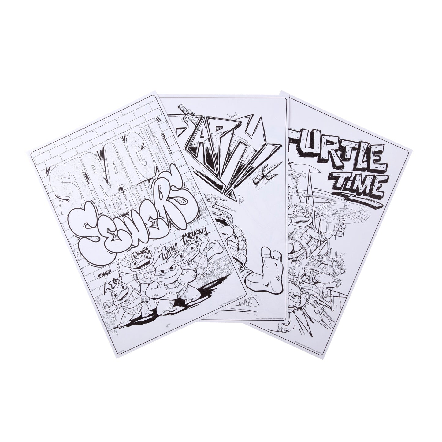 Giant Colouring Pages Teenage Mutant Ninja Turtles