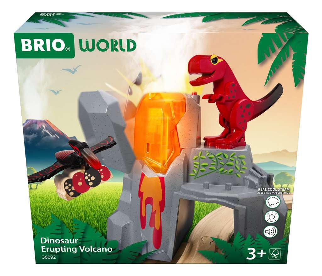 Dinosaur Erupting Volcano