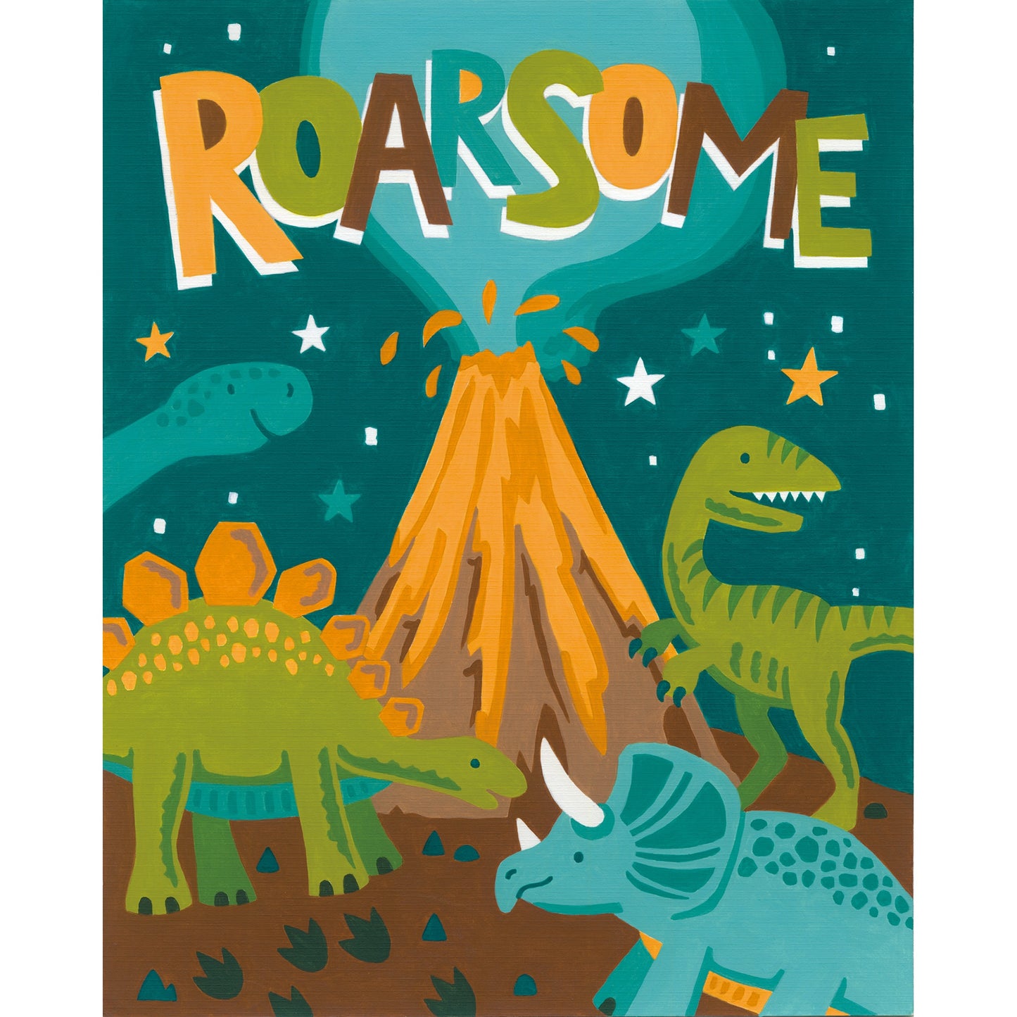 Roarsome Dinos 8X10"