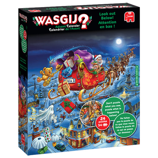 Wasjig? Look Out Below! Advent Calendar 24 puzzles 54pc