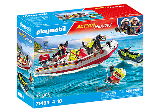 Action Heroes Fireboat with Water Scooter