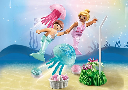 Princess Magic Mermaid Children with Jellyfish