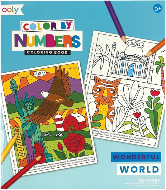 Ooly Color by Number Wonderful World Coloring Book