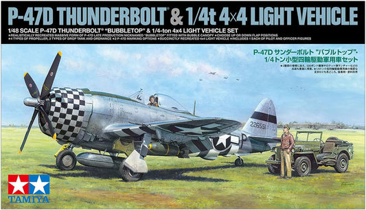 P-47D Thunderbolt (bubbletop) & 1/4t 4X4 Light Vehicle 1/48