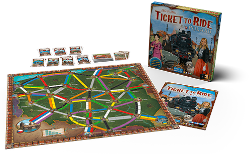 Ticket to Ride Poland Expansion Map