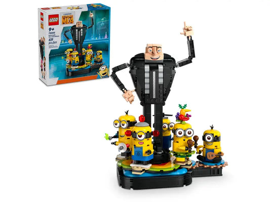 Depicable Me4 Brick-Built Gru and Minions