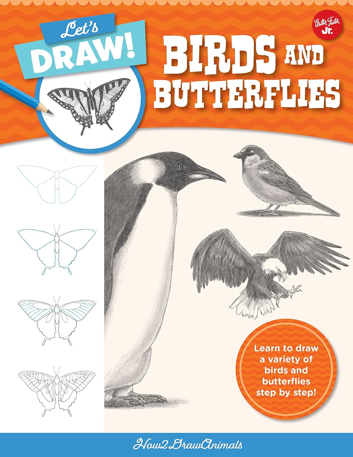 Let's Draw Birds and Butterflies