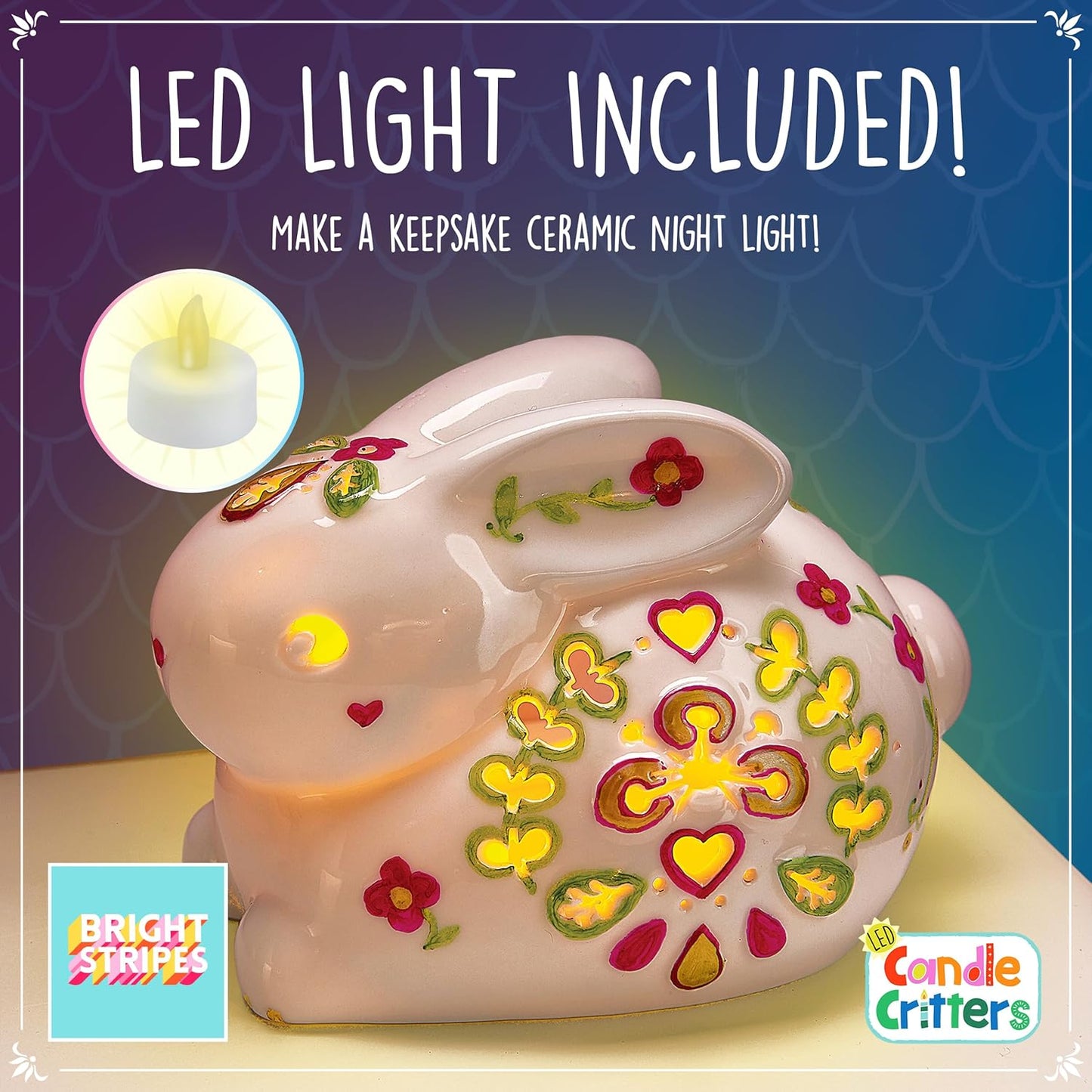 Led Candle Critters Bunny