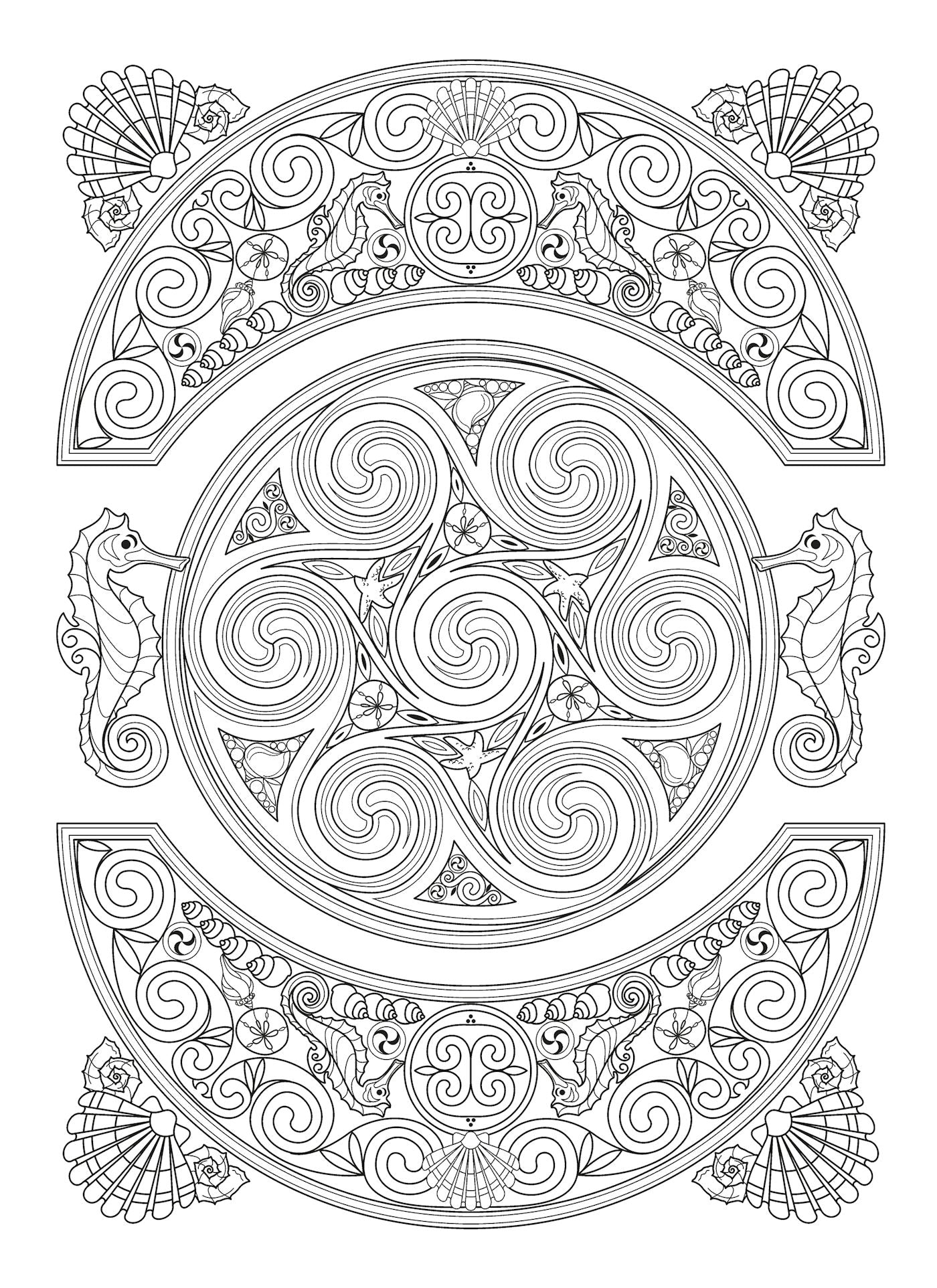 Celtic Nature Designs Coloring Book