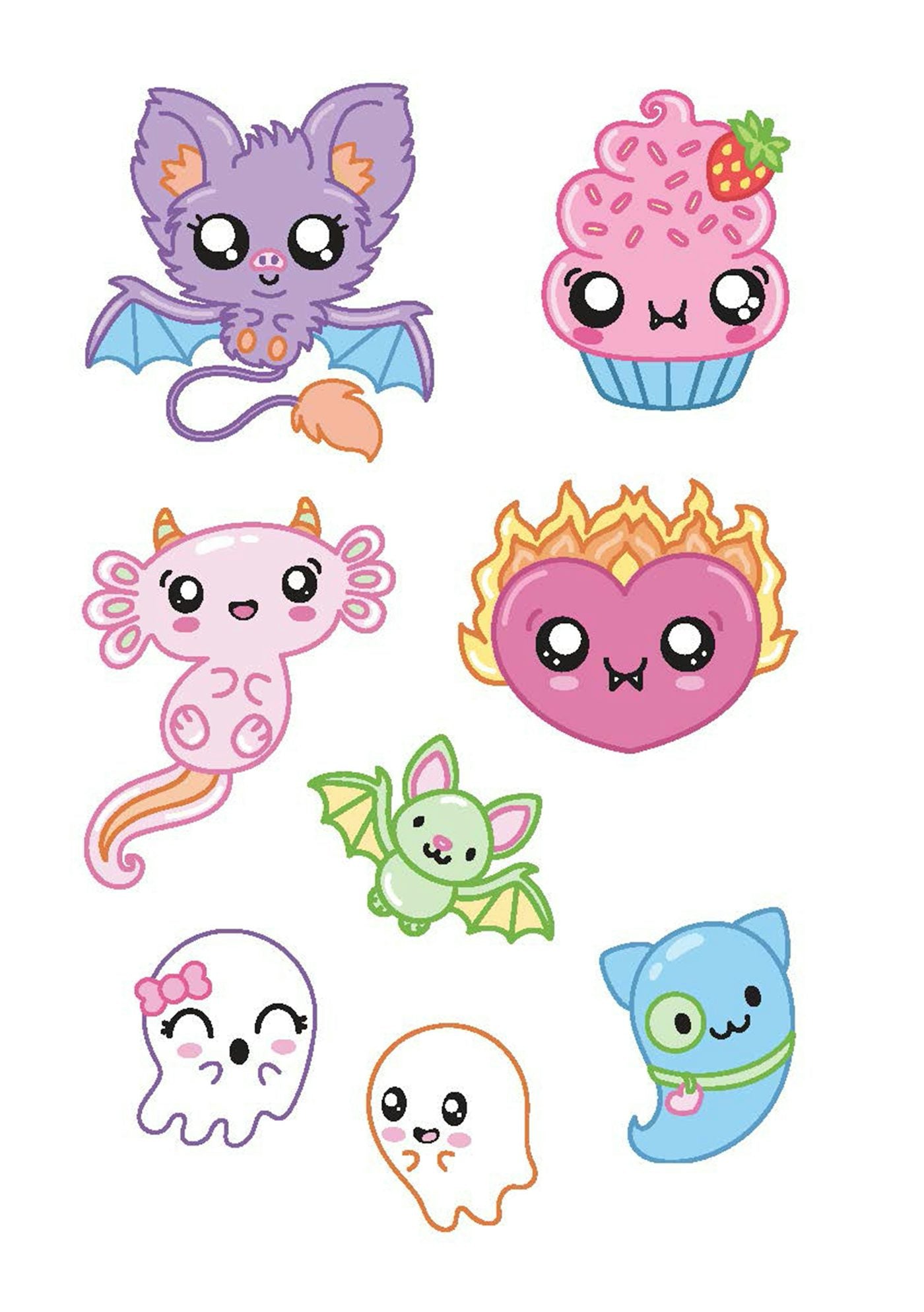 Glow in The Dark Tattoos Creepy Cute Kawaii