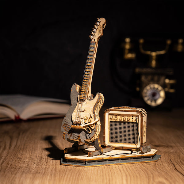 3D Puzzle Wooden Electric Guitar