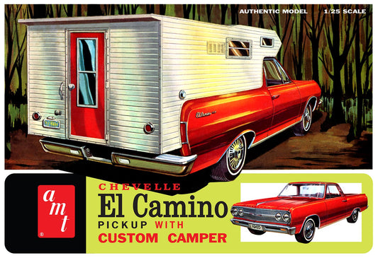 Chevelle El Camino Pick-up with Custom Camper 1/25