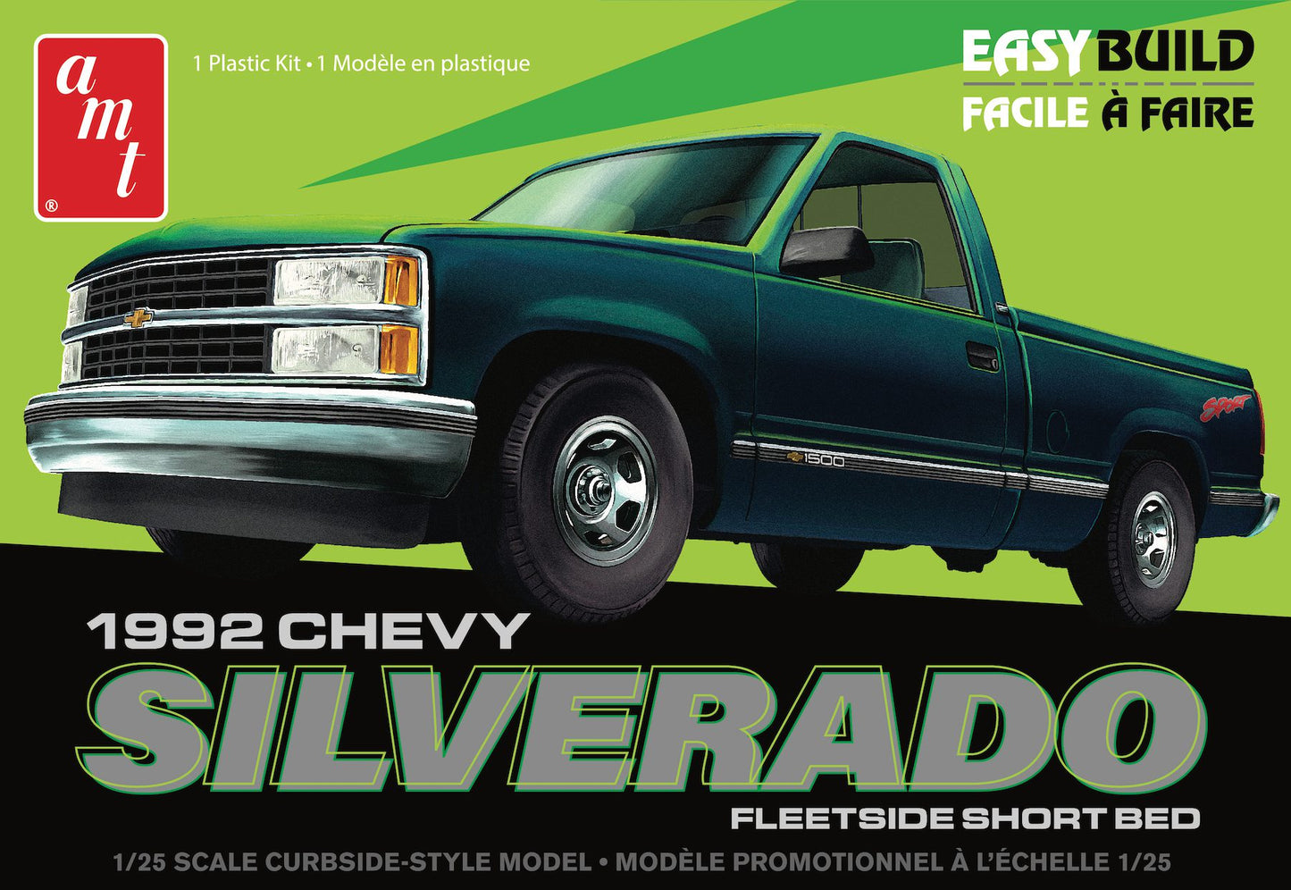 Chevy Silverado C1500 Fleetside Short Bed 1992 1/25