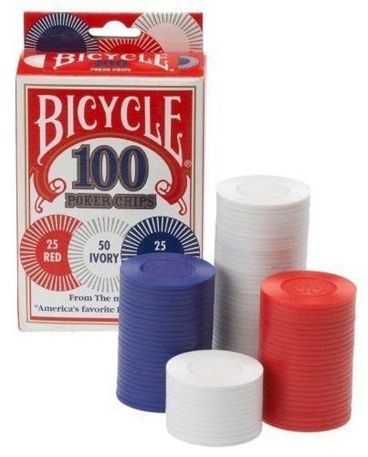 Bicycle 100 Poker Chips Set