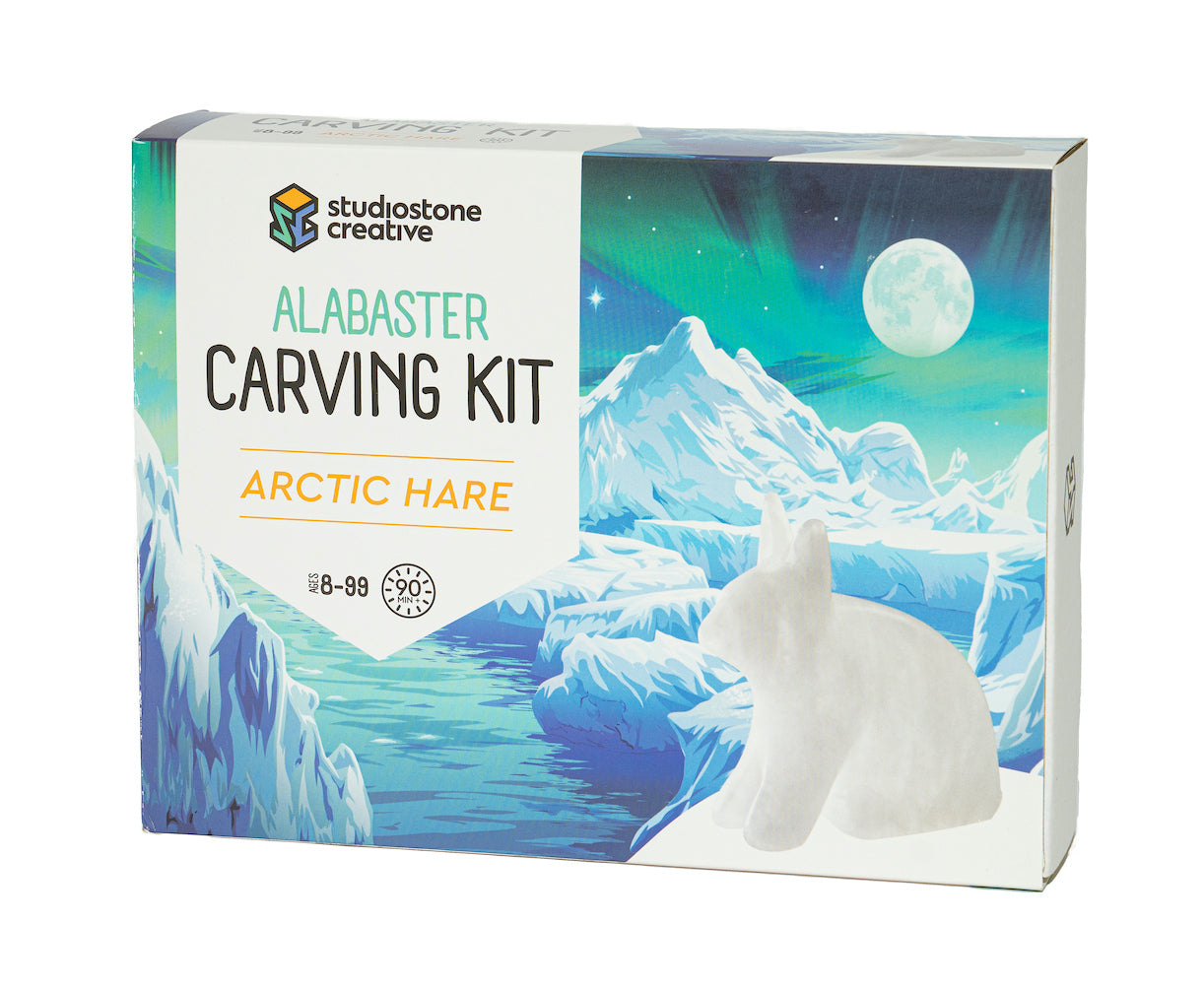 Alabaster Carving Kit Artic Hare