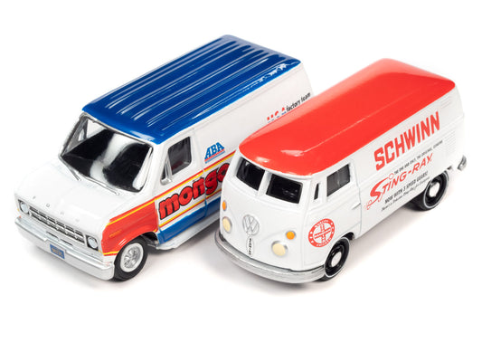 Volkswagen Type-2 Transporter & Ford Econoline Van 1976 1/64