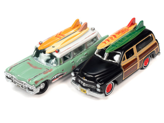 Mercury Woody Wagon 1950 & Cadillac Ambulance 1959 1/64