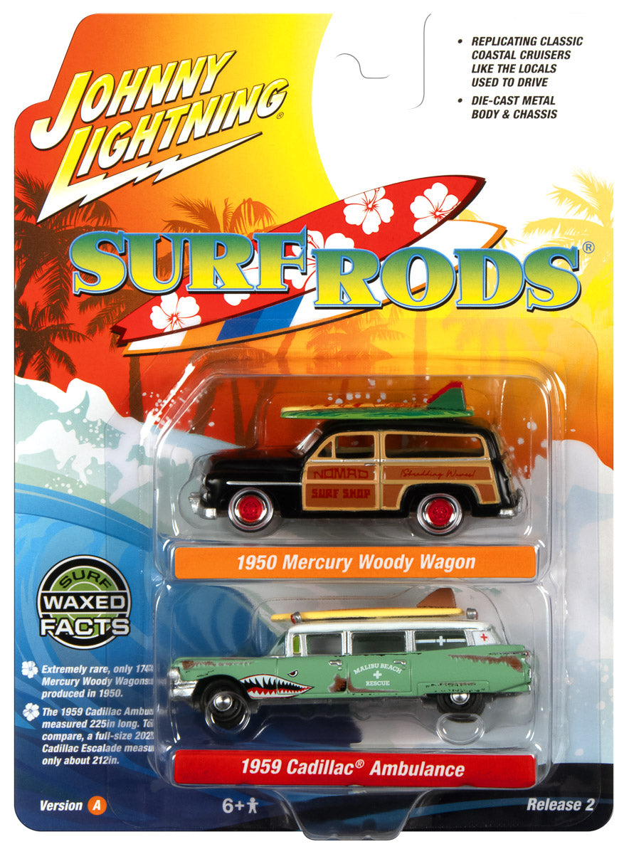 Mercury Woody Wagon 1950 & Cadillac Ambulance 1959 1/64