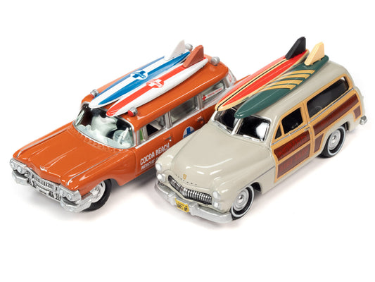 Mercury Woody Wagon 1950 & Cadillac Ambulance 1959 1/64