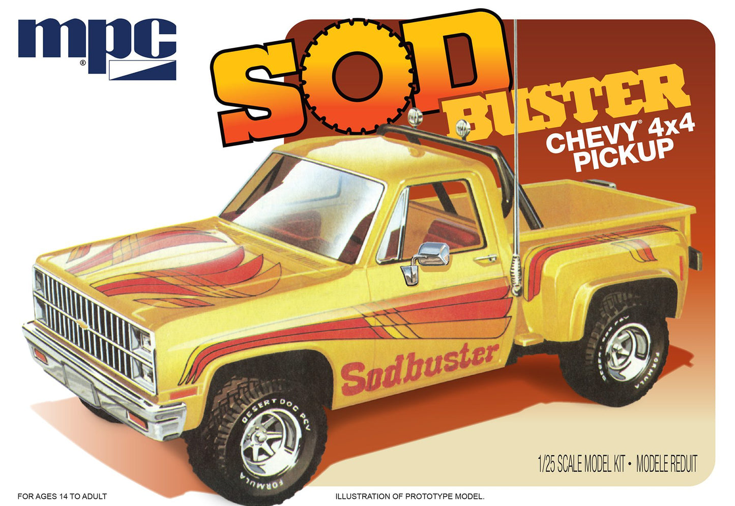 Chevy Step Side Sod Buster 4X4 Pickup 1/25