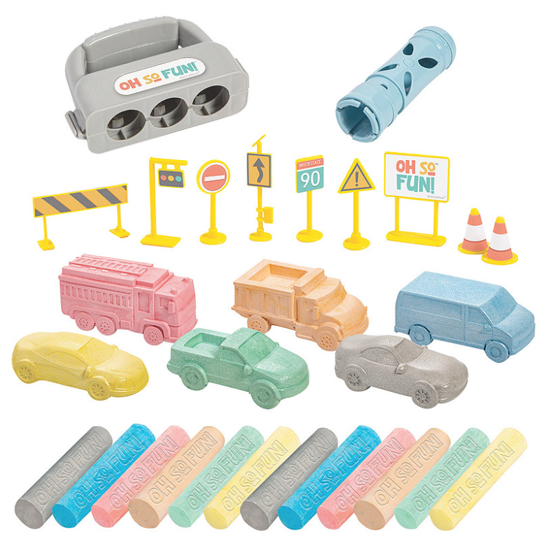 Cars and Trucks Chalk Set