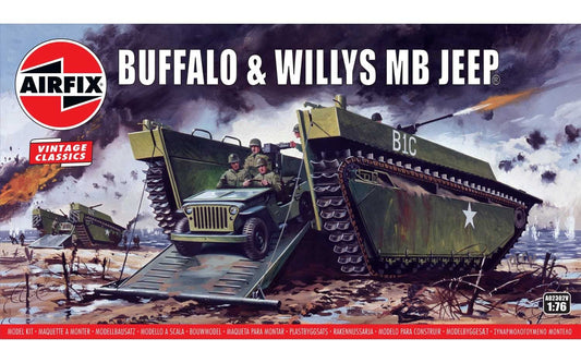 Buffalo & Willys MB Jeep 1/76