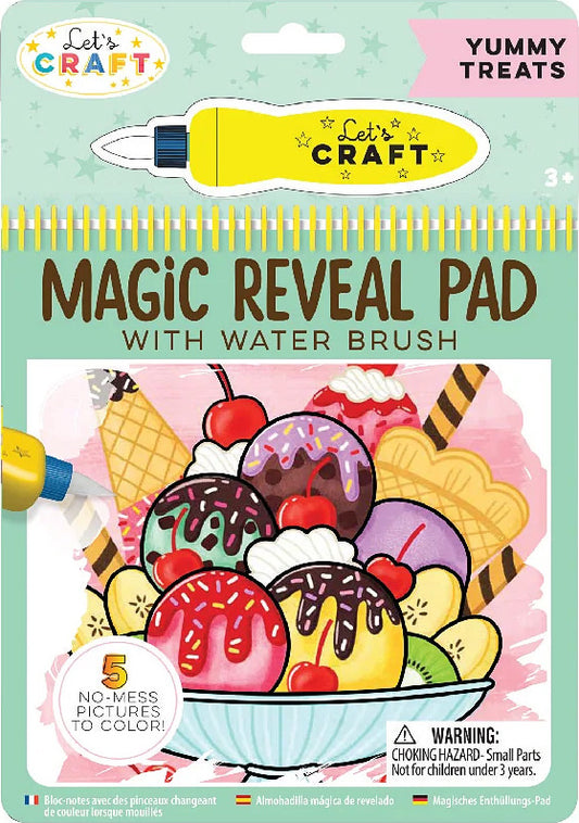 Magic Reveal Pad with Water Brush Yummy Treats