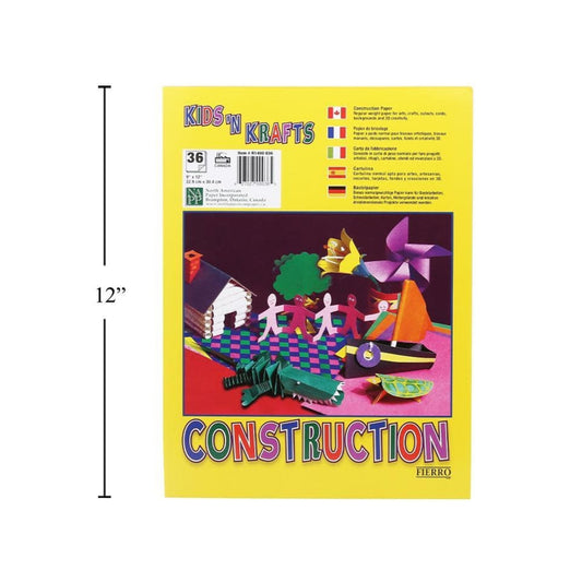 Construction Paper 9X12" 36 sheets