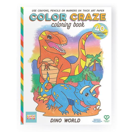 Color Craze Coloring Book Dino World