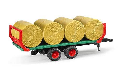 Bale Transport Trailer with Round Bales