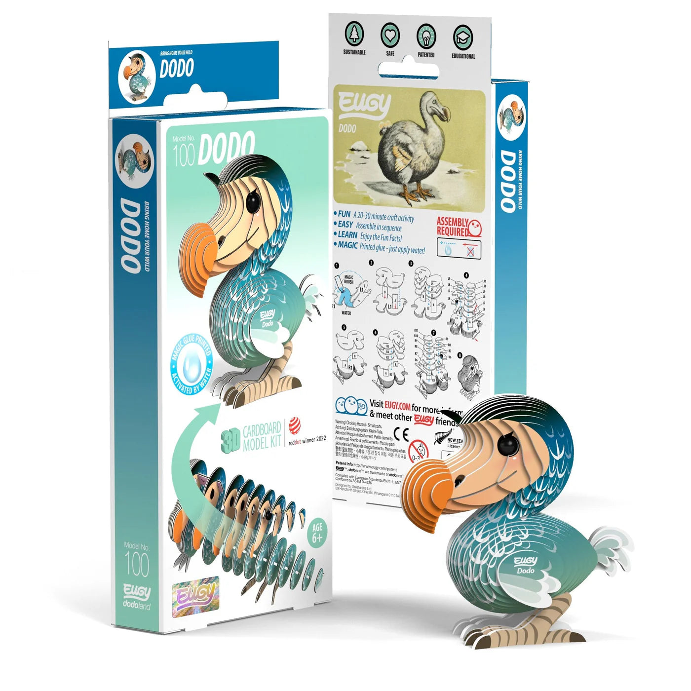 Eugy Dodo 3D Cardboard Model Kit