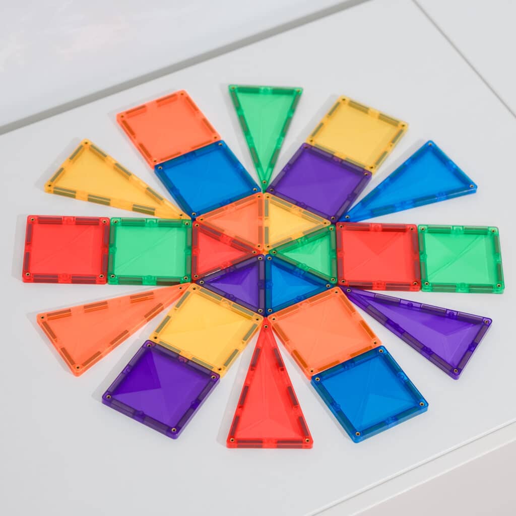 Connetix Rainbow Mini Pack 24pc Magnetic Tiles