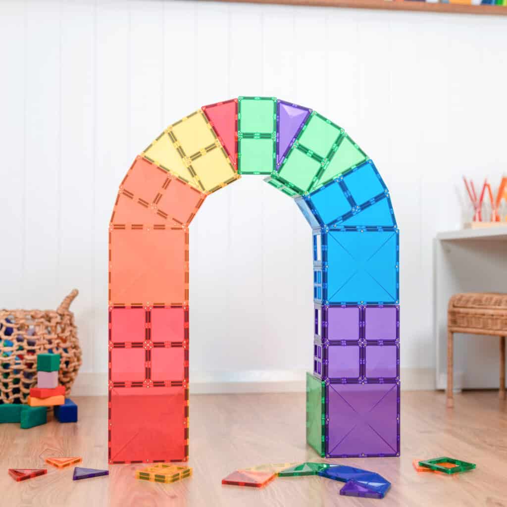 Connetix Rainbow Starter Pack 60pc Magnetic Tiles