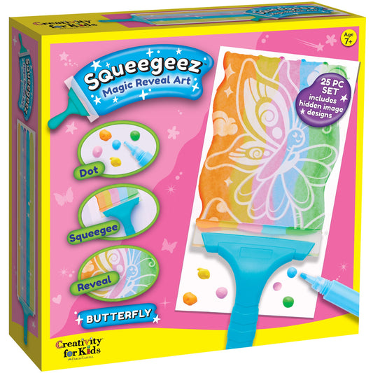 Squeegeez Magic Art Reveal Art Butterfly