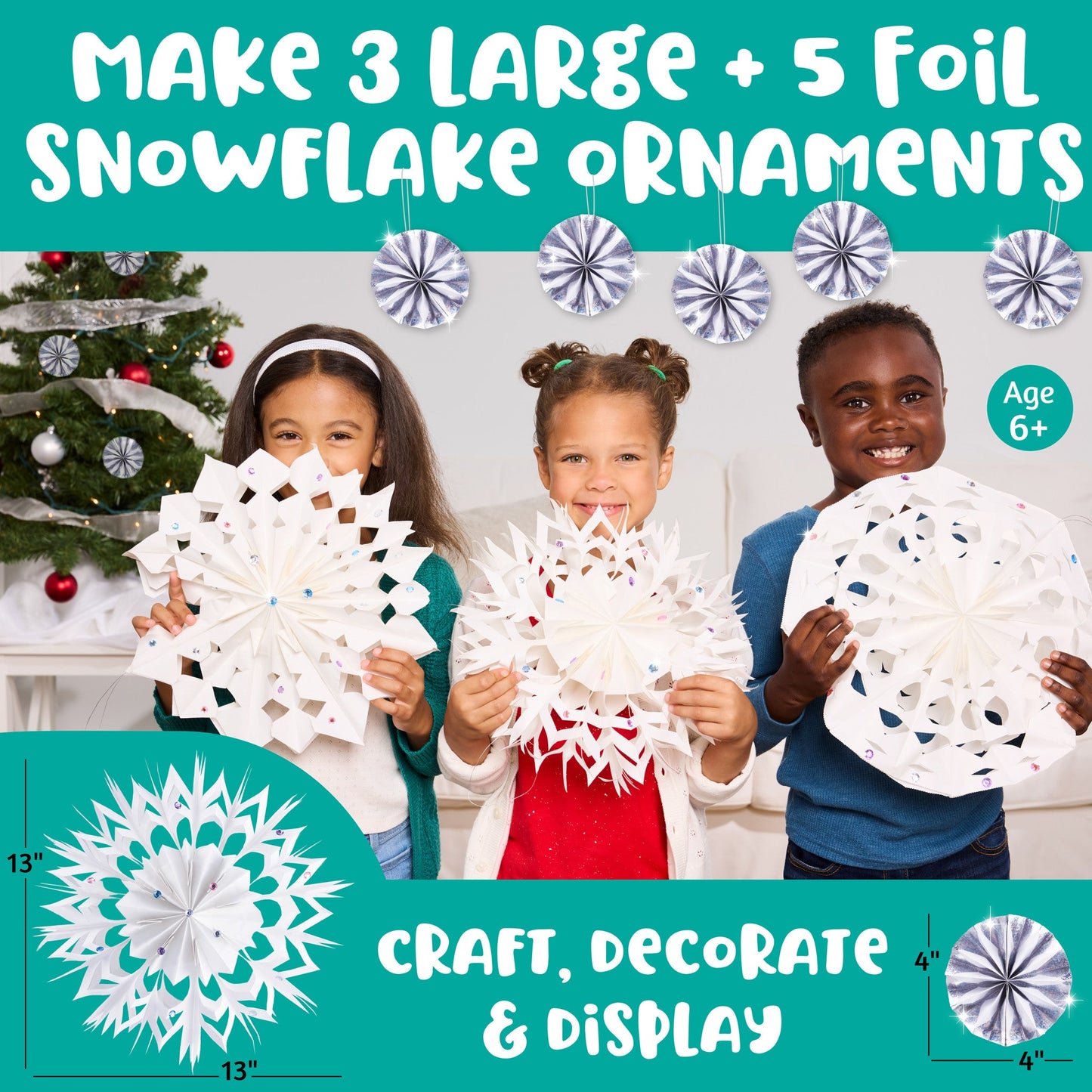 Make Your Own Snowflake Ornaments