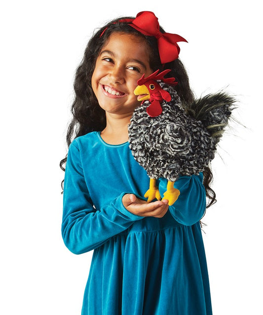 Barred Rock Rooster Puppet