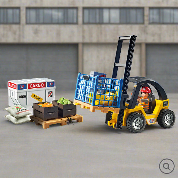 Forklift Truck with Cargo