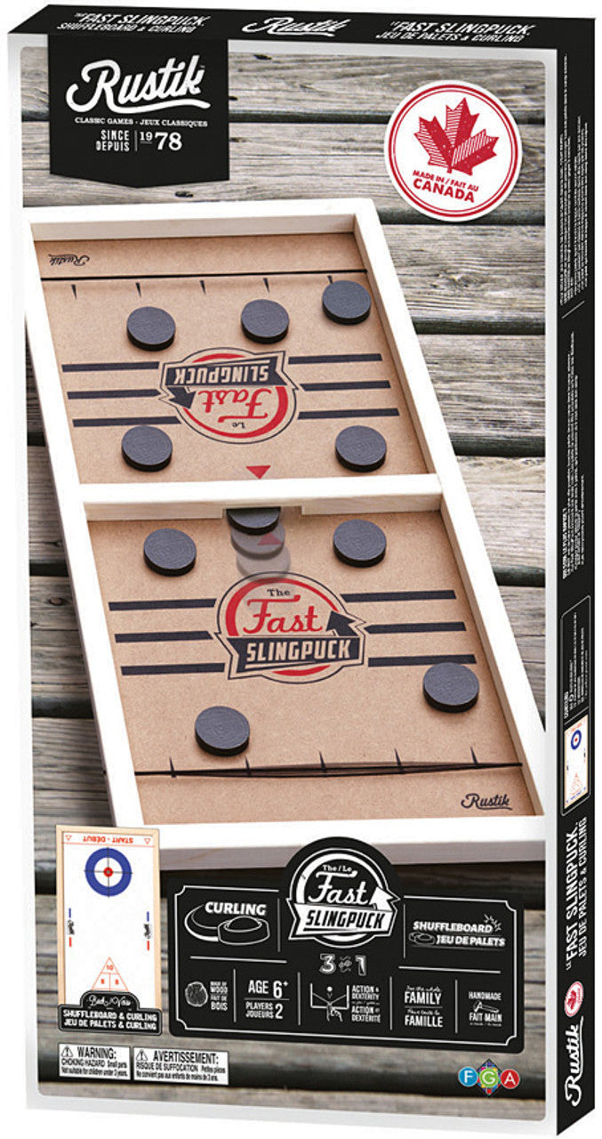 Curling/Slingpuck/Shuffleboard 3 in 1 (Made in Canada)