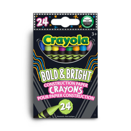 Bold & Bright Construction Crayons 24pc