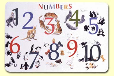 Numbers with Animals Placement