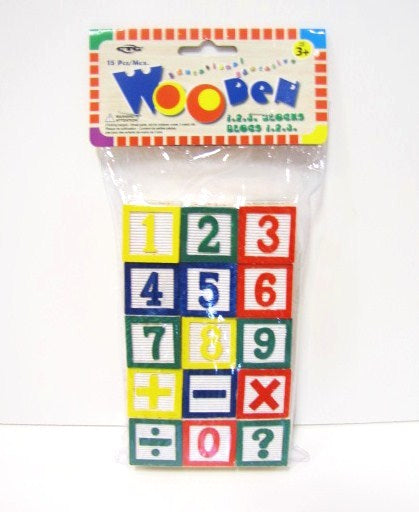 WOODEN BLOCK NUMBERS