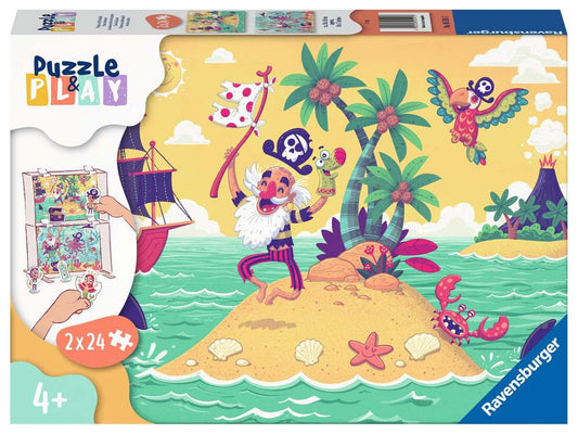 Puzzle & Play: Pirate Adventure 2X24pc