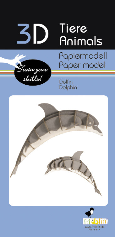 3DPaper Model Dolphin