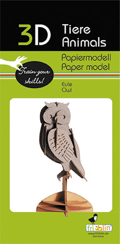 3D Paper Model Owl