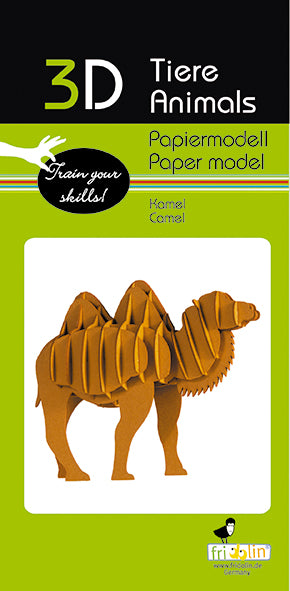 3D Paper Model Camel