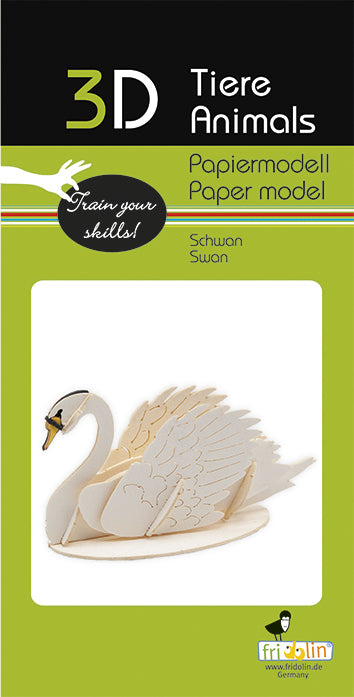 3D Paper Model Swan