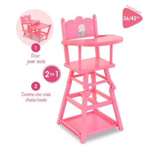 Pink High Chair 14/17"