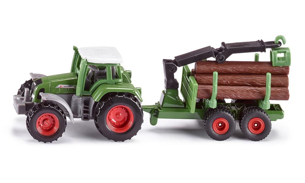 Siku Tractor with Forest Trailer